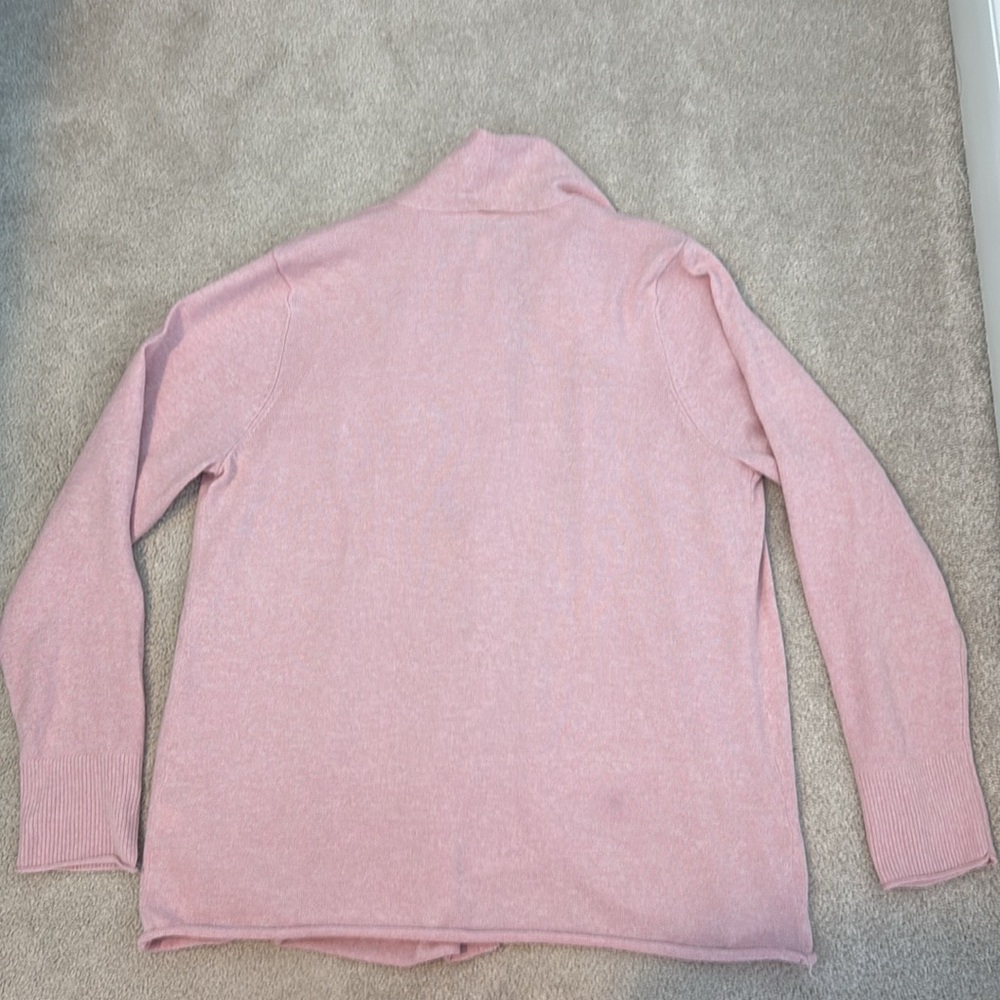 Croft & Barrow L pink Heather cardigan - Picture 4 of 5